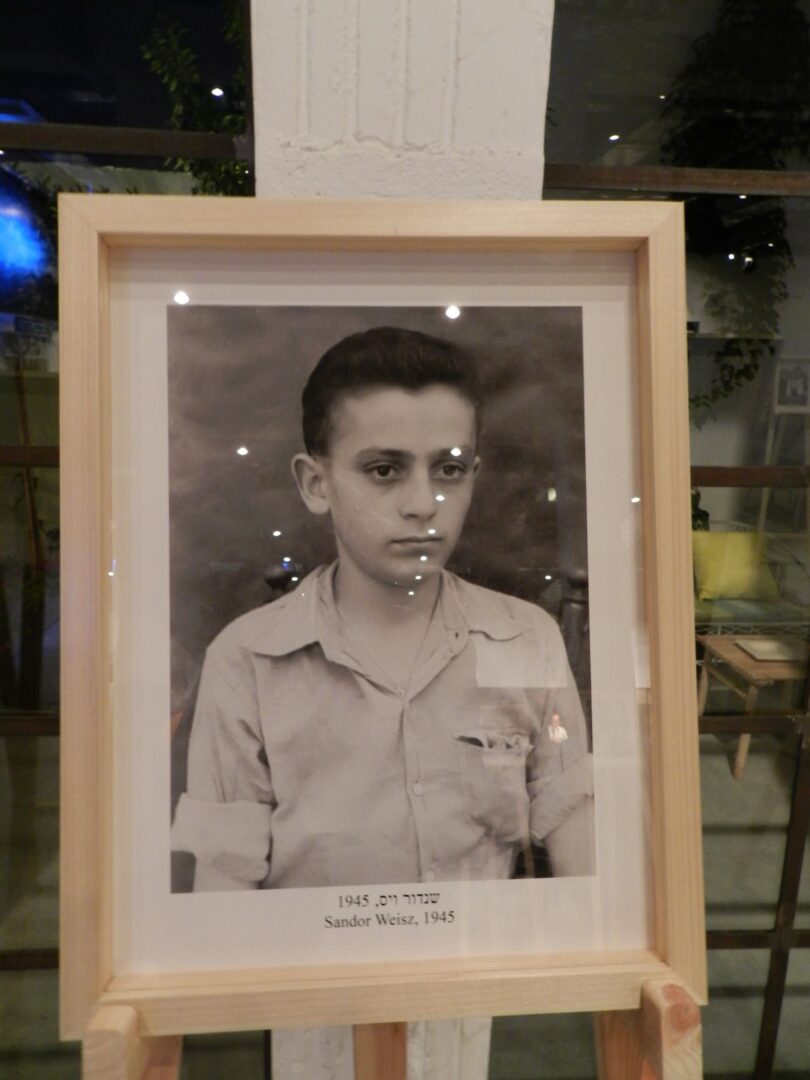 Yitzhak Livnat (Sándor Weisz) in 1945 as a 15 year old concentration camp survivor