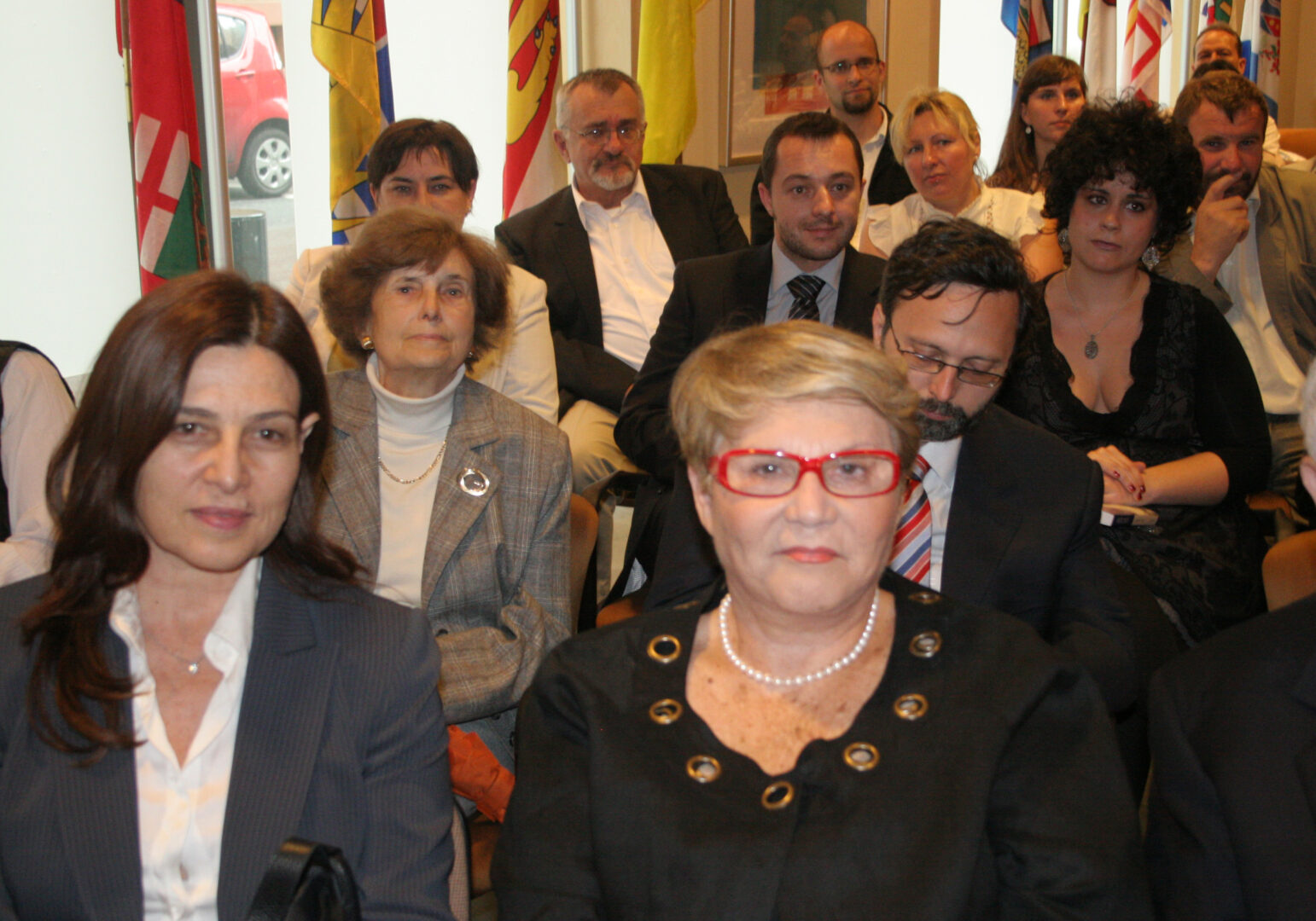 Ambassador Aliza Bin-Noun Binnewies, Israel's Ambassador to Hungary with Mrs. Ilana Livnat.